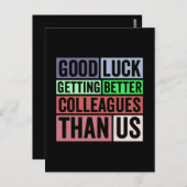 Nieuwe baan grappig | Afscheid collega vertrekt | Briefkaart (Voorkant / Achterkant)