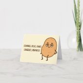 Nieuwe baas Baby Grappige zwangerschap Gefelicitee Kaart (Voorkant)