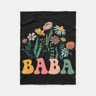 Nieuwe Baba Wildflower Eerste Verjaardag & Baby Sh Fleece Deken
