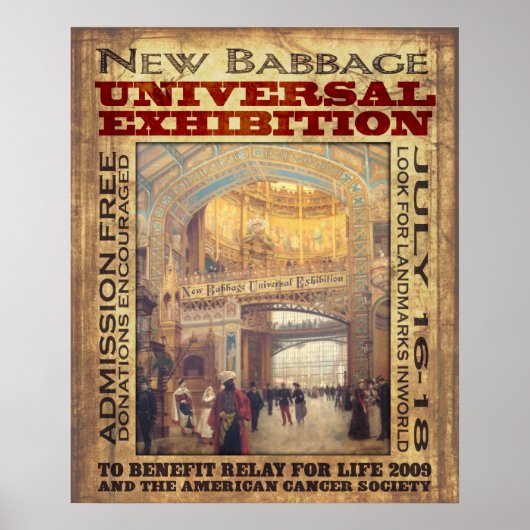 Nieuwe Babbage Universal Exhibition Poster (Voorkant)