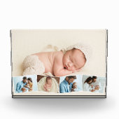 Nieuwe baby 5 fotocollage zigzag fotostrip fotoblokken (Voorkant)