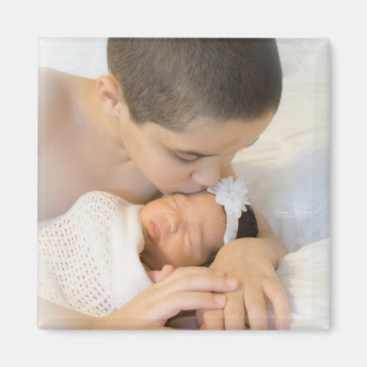 Nieuwe baby aangepaste foto magneet (Voorkant)