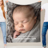 Nieuwe baby aankomst fleece deken grootouder cadea