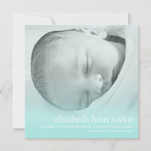 Nieuwe baby aankondiging (Voorkant)