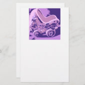 Nieuwe baby/aankondiging briefpapier (Voorkant / Achterkant)