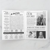 Nieuwe Baby Aankondiging Kaart | Kranten Baby op k (Binnen)