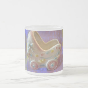 Nieuwe baby/aankondiging matglas koffiemok