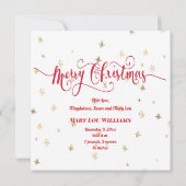 nieuwe baby aankondiging Vrolijk kerstfeest (Achterkant)