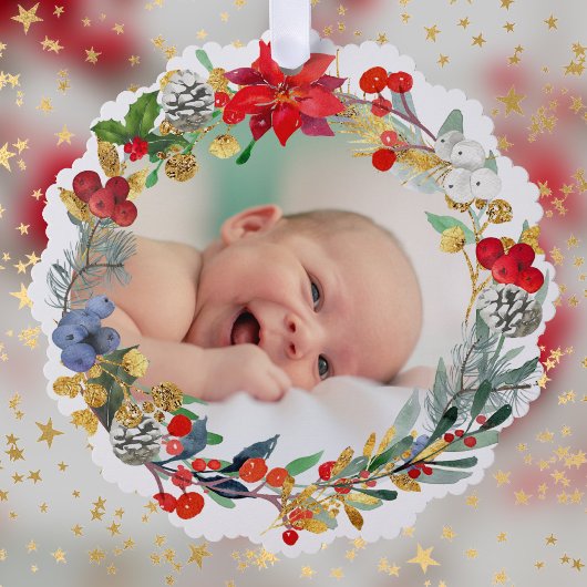 nieuwe baby aankondiging Vrolijk kerstfeest