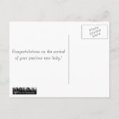 Nieuwe baby aankondigingskaart (Achterkant)