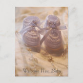 Nieuwe baby aankondigingskaart (Voorkant)