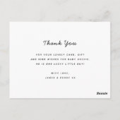 nieuwe baby aankondigingskaarten - schattig briefkaart (Achterkant)