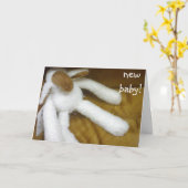 NIEUWE BABY - ADOPTIE KAART (Gele Bloem)