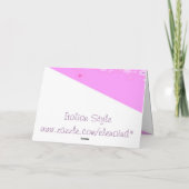 Nieuwe Baby Arrival Card Aankondiging (Achterkant)