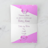 Nieuwe Baby Arrival Card Aankondiging (Binnen)