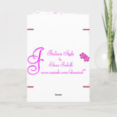 Nieuwe Baby Arrival Card Aankondiging (Achterkant)