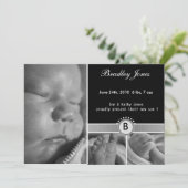 Nieuwe Baby Arrival Card Aankondiging (Staand voorkant)