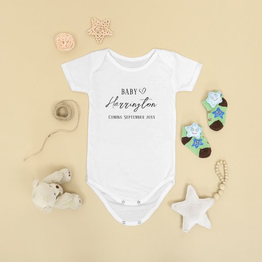 Nieuwe Baby Baby Naam Datum Komende T-shirt Bodysu