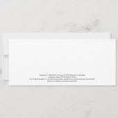 Nieuwe baby-, bar- of vleermuismitswa- of afstuder aankondiging (Achterkant)