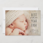 Nieuwe baby beste nieuwjaar ooit moderne vakantief kaart (Voorkant)