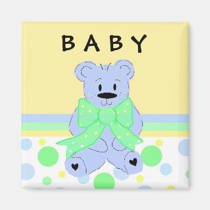 Nieuwe Baby Blue Teddybeer Magneet
