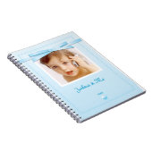 Nieuwe baby Boy Blue Ribbon Notitieboek (Rechterzijde)
