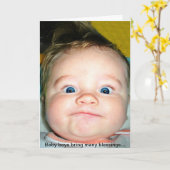 Nieuwe Baby Boy Kaart (Gele Bloem)