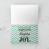 Nieuwe Baby Boy Kaart (Binnen)