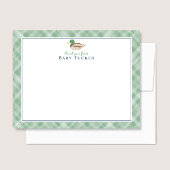 Nieuwe Baby Boy Mallard Duck Dank u Stationery Notitiekaartje