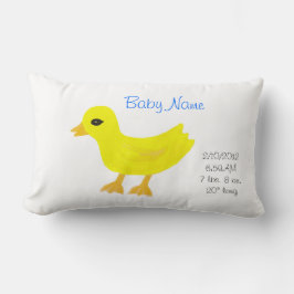 Nieuwe Baby Boy Rubber Ducky Omkeerbaar Blauw Kussen