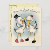 Nieuwe baby Briefkaart (Voorkant / Achterkant)