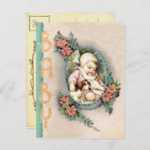 Nieuwe baby Briefkaart (Voorkant / Achterkant)