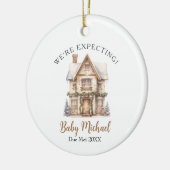 Nieuwe Baby Christmas House Decor We verwachten Keramisch Ornament (Links)