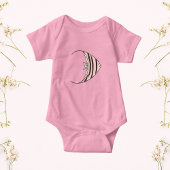 Nieuwe baby Cute vis geïllustreerd Romper