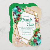 Nieuwe baby Dank je creditcard Kaart (Voorkant / Achterkant)