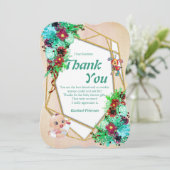 Nieuwe baby Dank je creditcard Kaart (Staand voorkant)