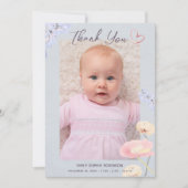 Nieuwe baby Dank u voor de introductie van foto Co Aankondiging (Voorkant)