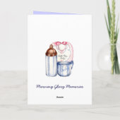 Nieuwe baby deelt je leuke retro  aankondiging (Achterkant)