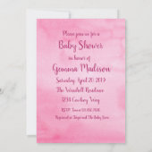 Nieuwe Baby Douche Meisje Sprookjesdieren Kaart (Achterkant)