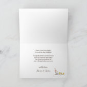 Nieuwe Baby Ducks Blush Roze Triplets Gefeliciteer Kaart (Binnen)