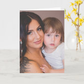 Nieuwe baby één-bovenleer kaart (Gele Bloem)