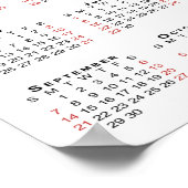 Nieuwe Baby Eerste Jaar Foto 2025 Kalender Poster (Hoek)