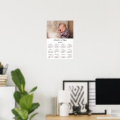 Nieuwe Baby Eerste Jaar Foto 2025 Kalender Poster (Thuiskantoor)