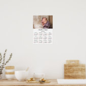 Nieuwe Baby Eerste Jaar Foto 2025 Kalender Poster (Keuken)