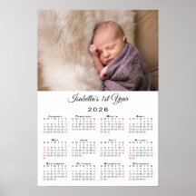 Nieuwe Baby Eerste Jaar Foto 2026 Kalender
