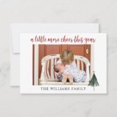 Nieuwe baby Family Kaart met Kerstmis (Voorkant)