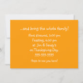 Nieuwe baby First Thanksgiving Funny Dinner Kaart (Achterkant)