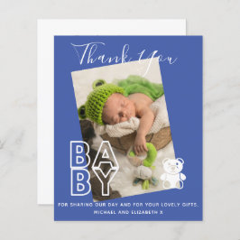 Nieuwe Baby Foto Bedankkaartjes Modern Budget