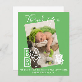 Nieuwe Baby Foto Bedankkaartjes Modern Budget