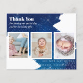 Nieuwe Baby Foto Bedankkaartjes Modern Budget (Voorkant)